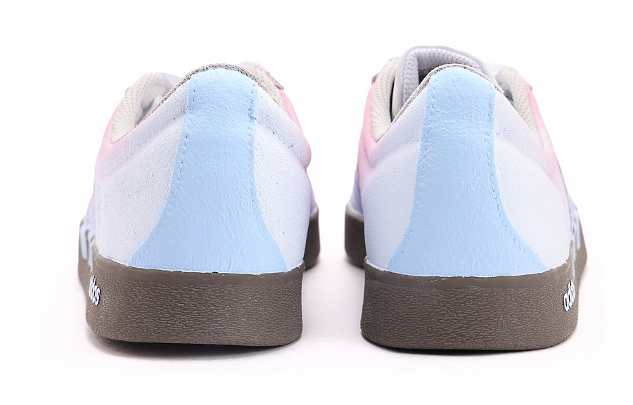 Adidas VL COURT 2.0 Abrasion Resistant Low Top Skateboard Shoes Unisex Pink Blue купить в интернет-магазине Yoocart с быстрой доставкой по России.