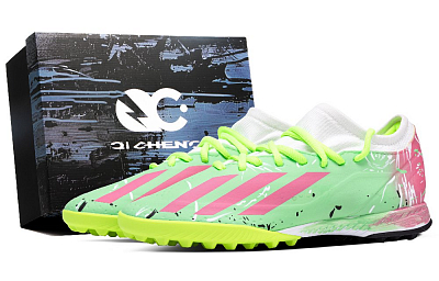 Adidas X Crazyfast.3 Soccer Shoes Unisex Low top Green/Pink