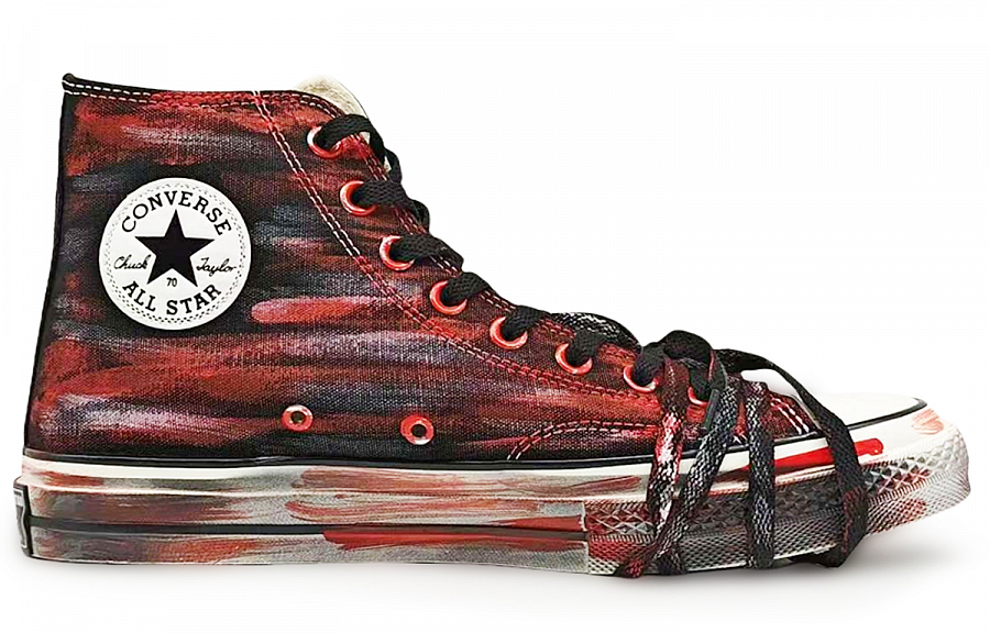 Converse Chuck 70 High Top Canvas Shoes Unisex Black Red купить в интернет-магазине Yoocart с быстрой доставкой по России.