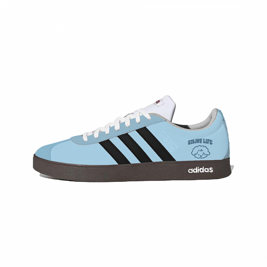 Adidas VL COURT 2.0 Lemon Joy Cushioning, Wear Resistant Low Top Skateboard Shoes Unisex Blue Black купить в интернет-магазине Yoocart с быстрой доставкой по России.