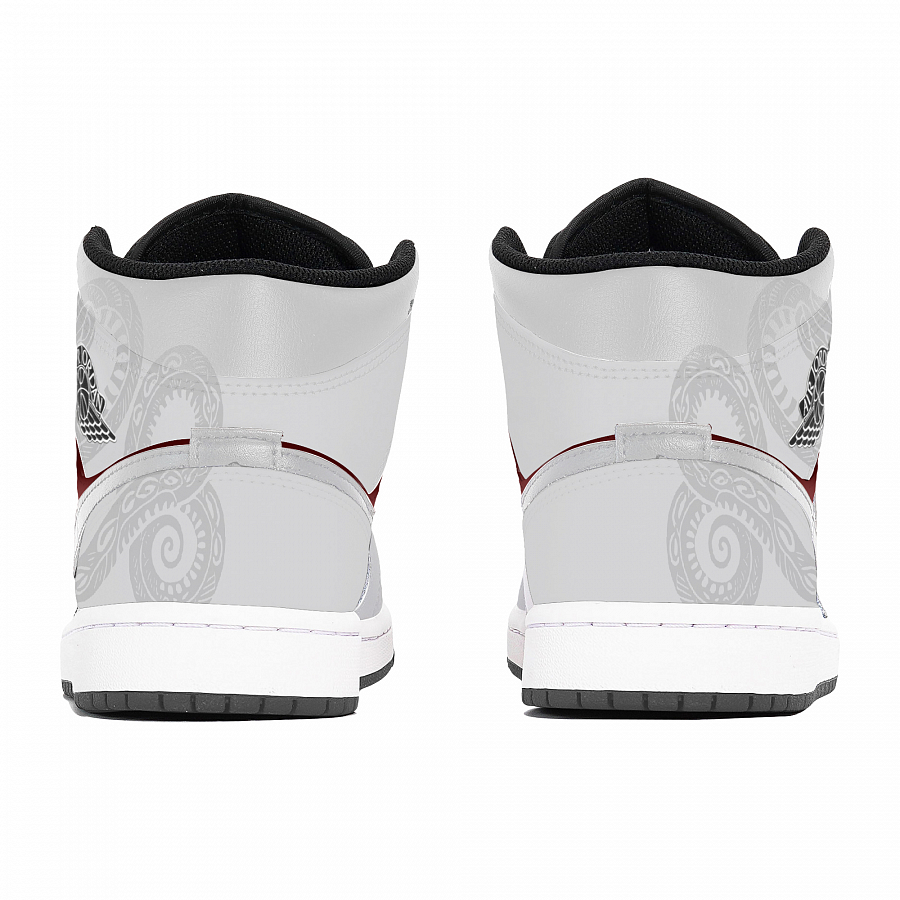 Jordan Air Jordan 1 Abrasion-Resistant Mid-Top Vintage Basketball Shoes Unisex Gray купить в интернет-магазине Yoocart с быстрой доставкой по России.