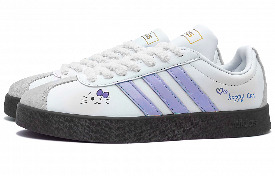 Adidas Neo VL Court 2.0 Low Top Skateboard Shoes Unisex White Purple купить в интернет-магазине Yoocart с быстрой доставкой по России.