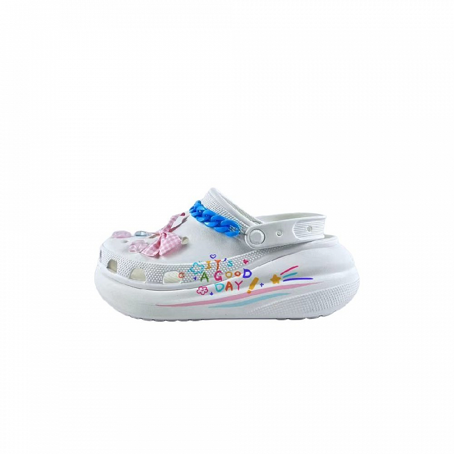 Crocs Crush Clog Clogs Unisex White купить в интернет-магазине Yoocart с быстрой доставкой по России.