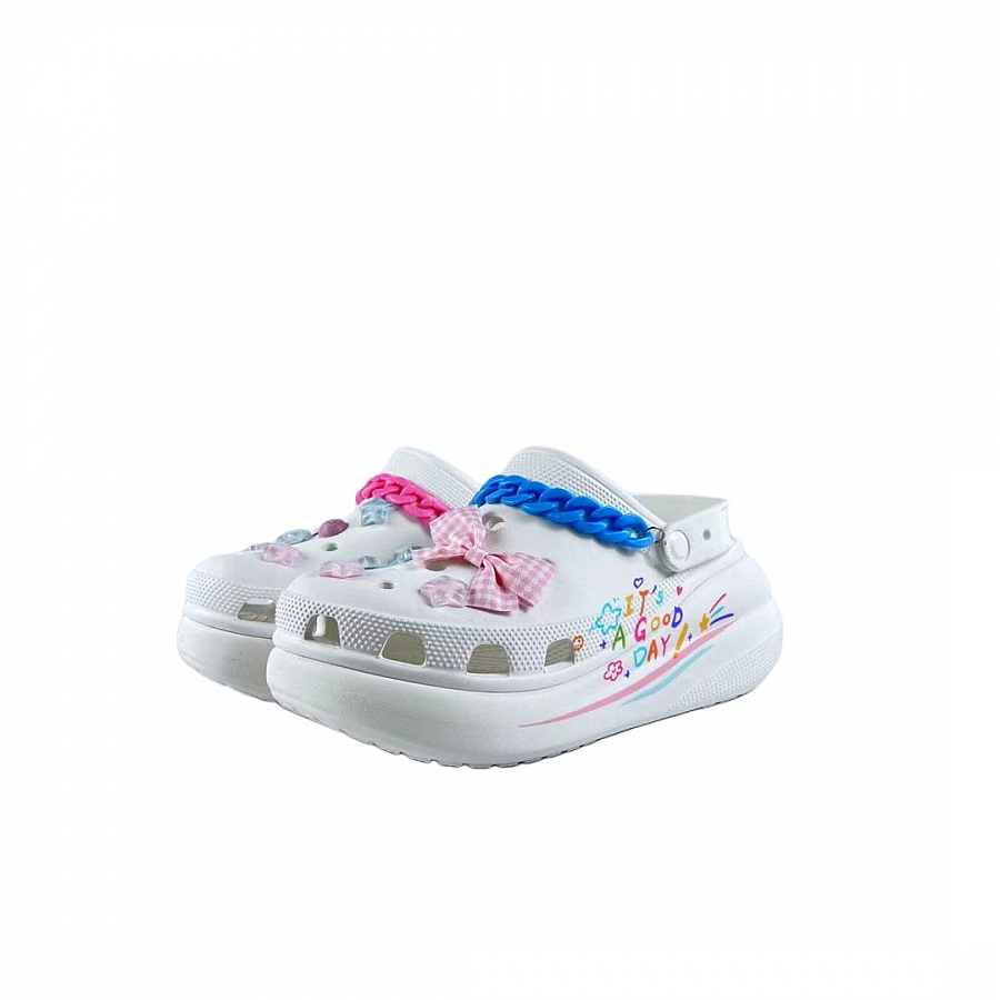 Crocs Crush Clog Clogs Unisex White купить в интернет-магазине Yoocart с быстрой доставкой по России.