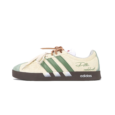 Adidas VL COURT 2.0 Cushioning, Wear Resistant Low Top Skateboard Shoes Unisex Light Green