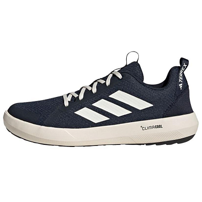 Adidas Terrex Boat Breathable And Lightweight Low Top Hiking Shoes Unisex Dark Blue