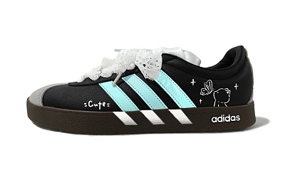 Adidas Neo VL Court 2.0 Mint Cat Abrasion Resistant Balance Low Top Skateboard Shoes Unisex Emerald