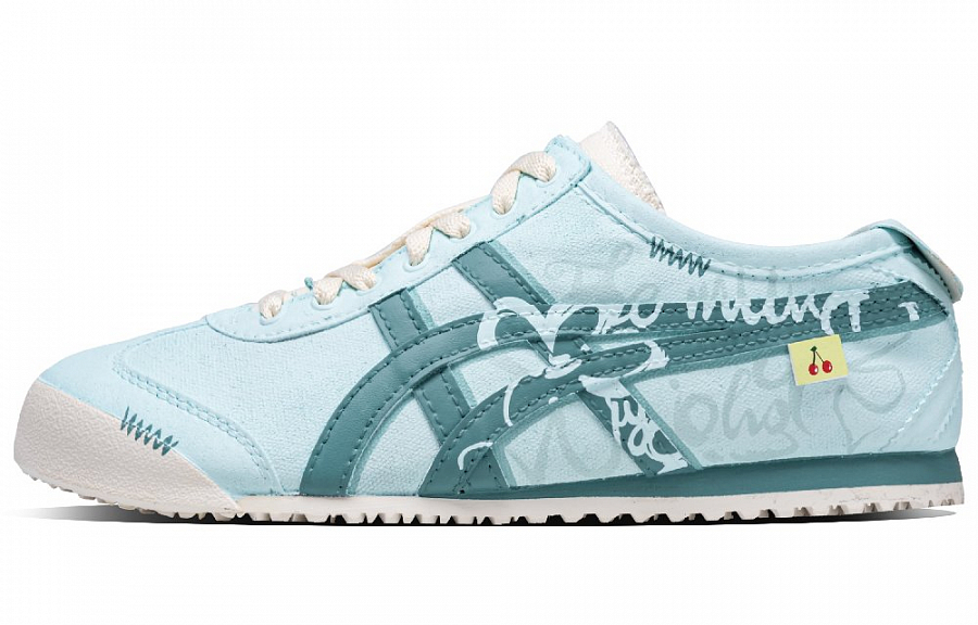 Onitsuka Tiger MEXICO 66 Cyan Green Abrasion Resistant Low Top Casual Shoes Unisex Turquoise купить в интернет-магазине Yoocart с быстрой доставкой по России.