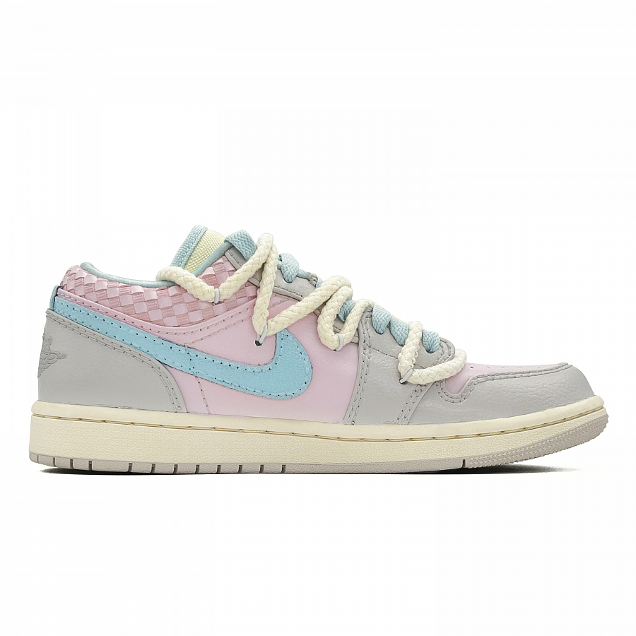 JORDAN Air JORDAN 1 Vintage Basketball Shoes Women's Low-Top Blue Pink купить в интернет-магазине Yoocart с быстрой доставкой по России.