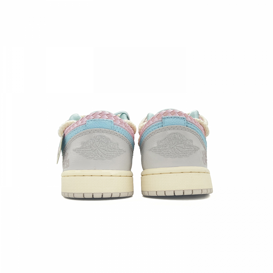 JORDAN Air JORDAN 1 Vintage Basketball Shoes Women's Low-Top Blue Pink купить в интернет-магазине Yoocart с быстрой доставкой по России.