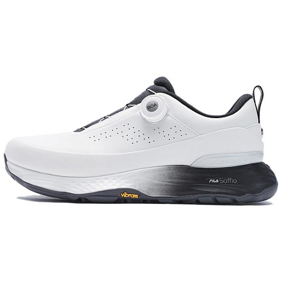 FILA BOA Abrasion Resistant Slip Resistant Low Top Golf Shoes Men's Black White