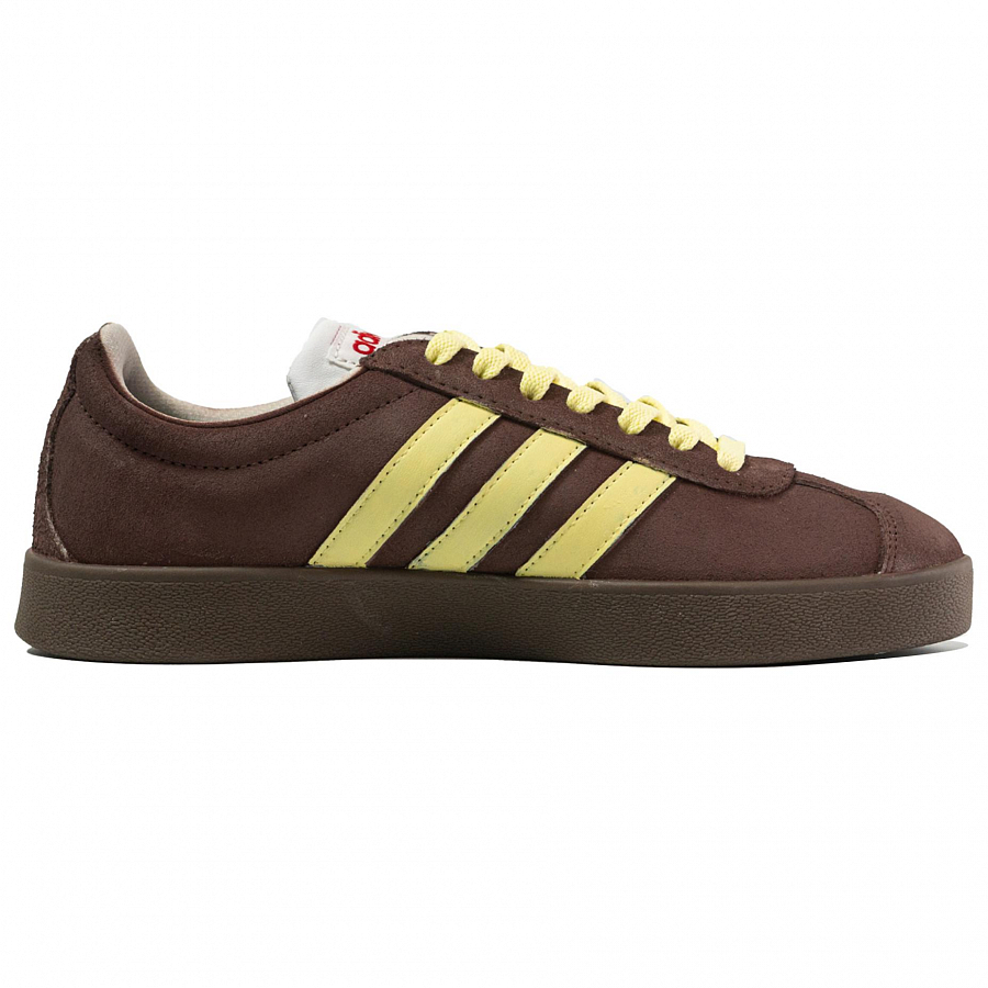 Adidas VL COURT 2.0 Anti-Slip Wear-Resistant Low-Top Skateboard Shoes Unisex Brown Yellow купить в интернет-магазине Yoocart с быстрой доставкой по России.