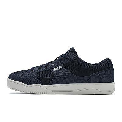 FILA SLANT SHOT Cloud Boat Shoes Breathable And Lightweight Low Top Canvas Shoes Men's Berry Blue