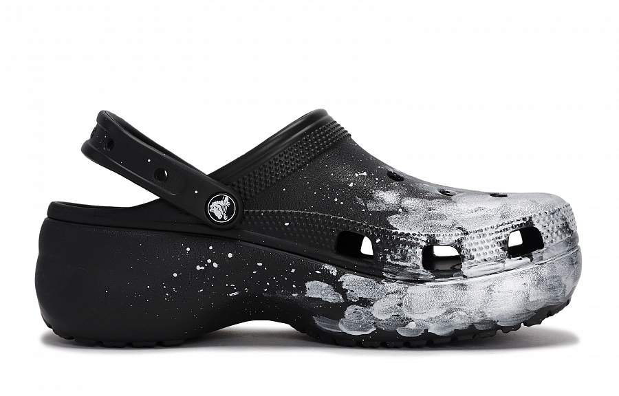 Crocs Classic Platform Clog 811 Manufacturing, Mist On Site, Special Shoe Box Clogs Women's Black Silver купить в интернет-магазине Yoocart с быстрой доставкой по России.