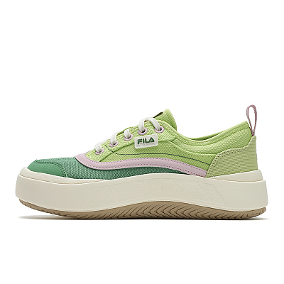 FILA JELLYFISH Shoes Wear resistant And Lightweight Low Top Canvas Shoes Women's Green