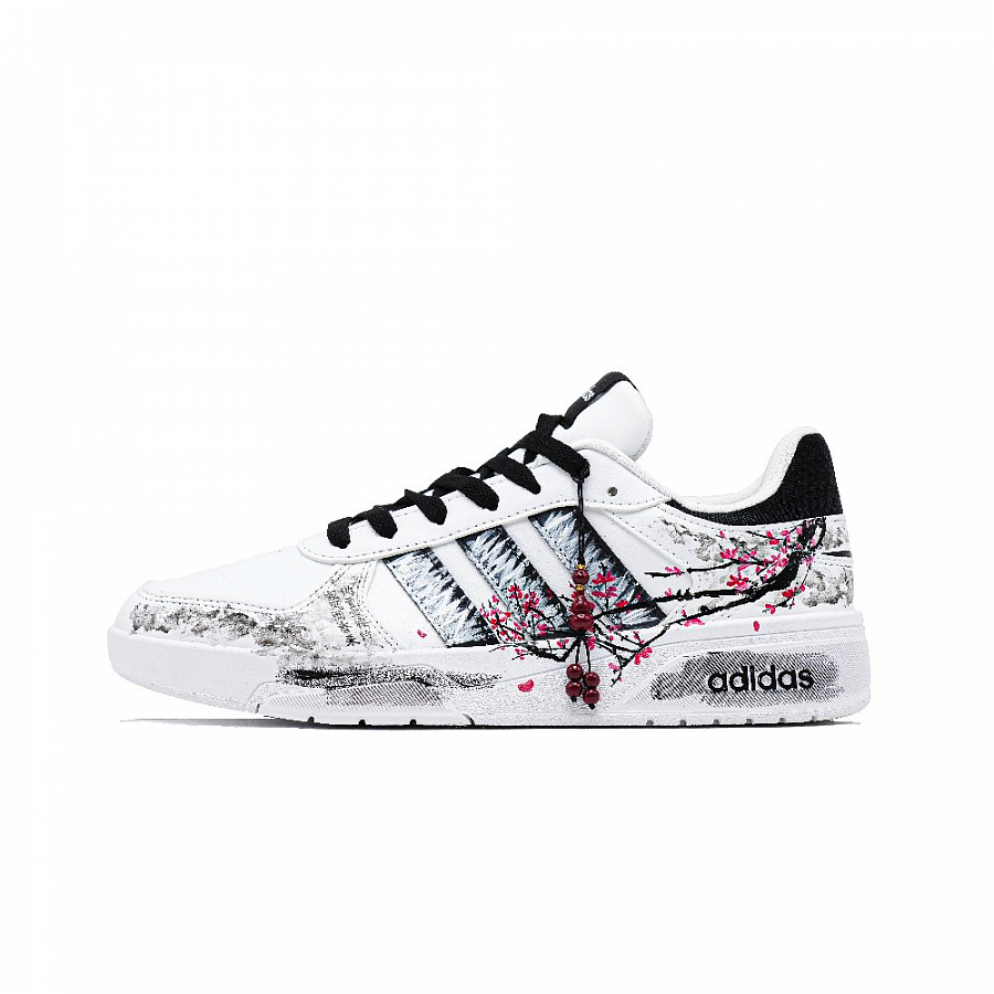 Adidas Neo Courtbeat Plum Elegance And Ink Journey Shock Absorbers Low Top Skateboard Shoes Unisex Black White купить в интернет-магазине Yoocart с быстрой доставкой по России.