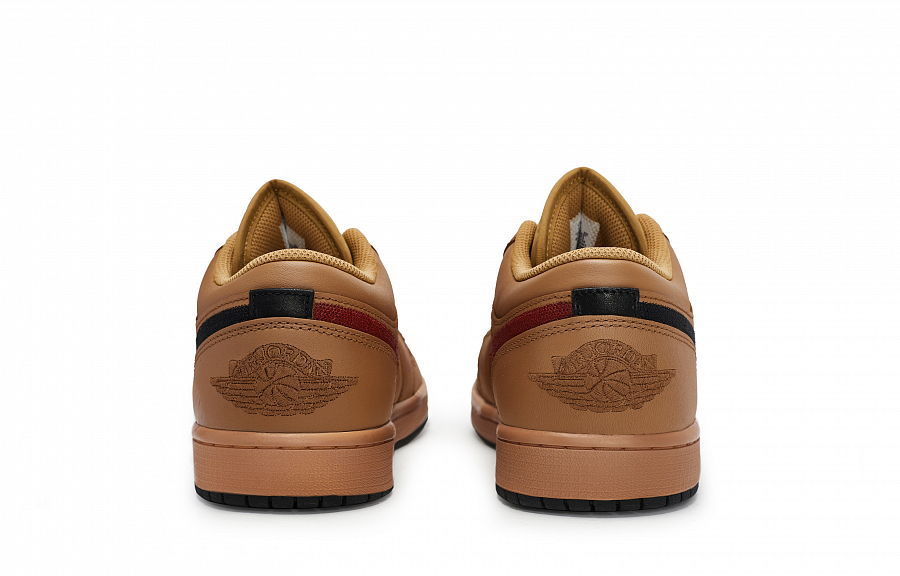 Jordan Air Jordan 1 Anti Slip Wear Resistant Low Top Vintage Basketball Shoes Men's Black Tan купить в интернет-магазине Yoocart с быстрой доставкой по России.