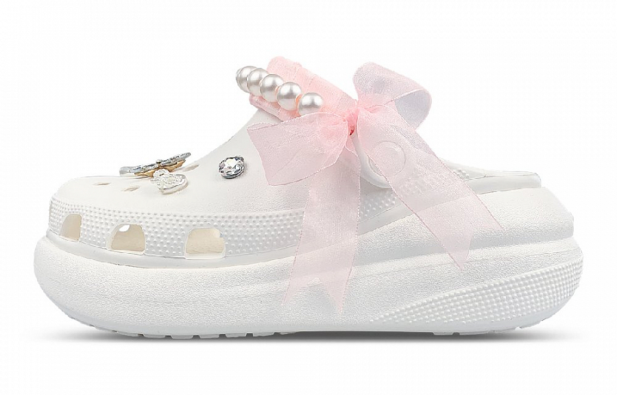 Crocs Crush Clog Clogs Unisex White купить в интернет-магазине Yoocart с быстрой доставкой по России.
