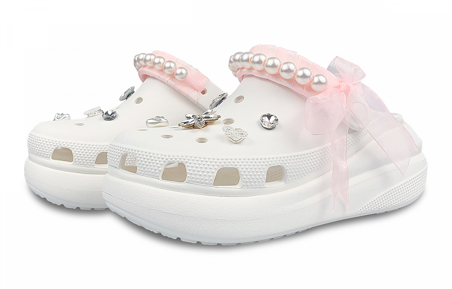 Crocs Crush Clog Clogs Unisex White купить в интернет-магазине Yoocart с быстрой доставкой по России.