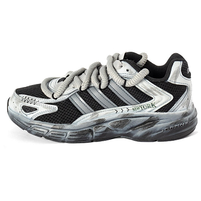 Adidas ECLYPTIX 2000 Breathable And Lightweight Low Top Running Shoes Unisex Black