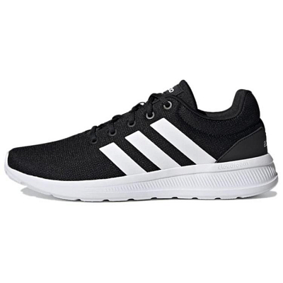 Adidas Lite Racer Slip-Resistant Low-Top Running Shoes Men's Black White