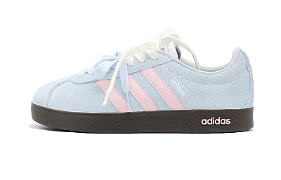 Adidas Neo VL Court 2.0 Low Top Skateboard Shoes Unisex Dream Blue Pink
