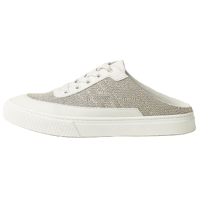 HERMES Wrap toe Slippers Women's Gray