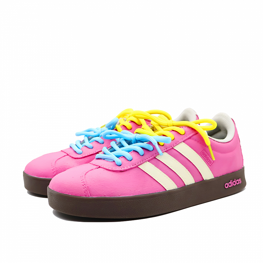Adidas Neo Vl Court Classic Pomelos Raspberry Shock Absorbers Low Top Skateboard Shoes Unisex Rose Red купить в интернет-магазине Yoocart с быстрой доставкой по России.