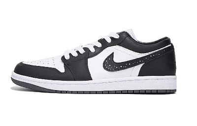 Jordan Air Jordan 1 Slip Resistant And Abrasion Resistant Coverage Low Top Vintage Basketball Shoes Unisex Light Gray