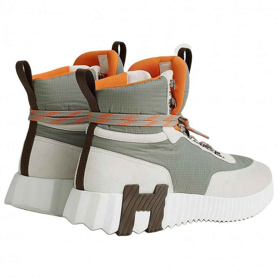 HERMES Klimb High Top Casual Shoes 4.2cm Men's Green купить в интернет-магазине Yoocart с быстрой доставкой по России.