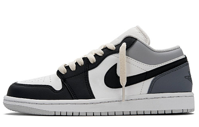 Jordan Air Jordan 1 Vintage Basketball Shoes Women's Low Top Black Gray