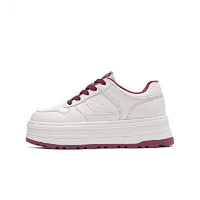 EBLAN Skateboard Shoes Women's Beige Red
