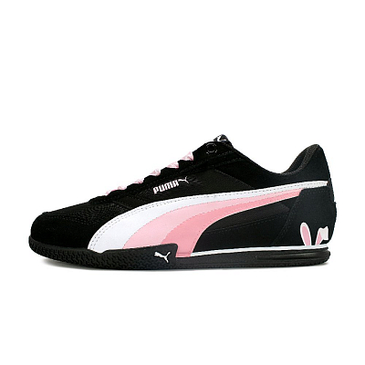PUMA BELLA DONNA Cushioning And Breathable Low Top Casual Shoes Women's Black Pink