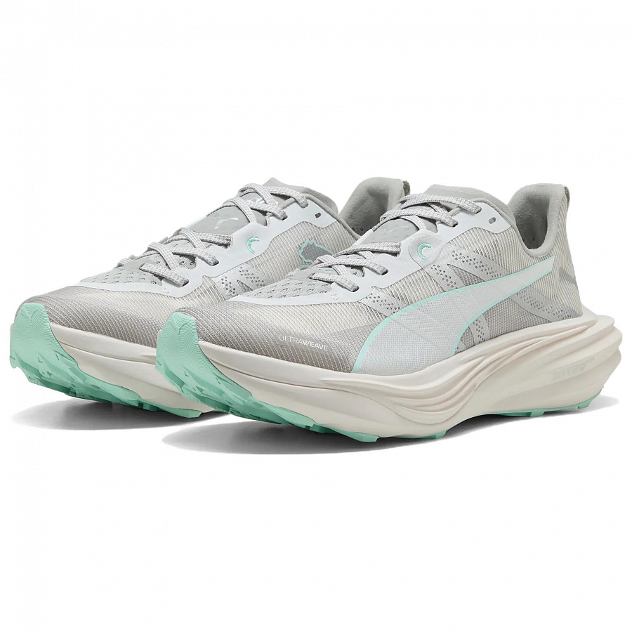 PUMA Deviate NITRO Elite Abrasion Resistant Low Top Running Shoes Women's Light Gray Green купить в интернет-магазине Yoocart с быстрой доставкой по России.