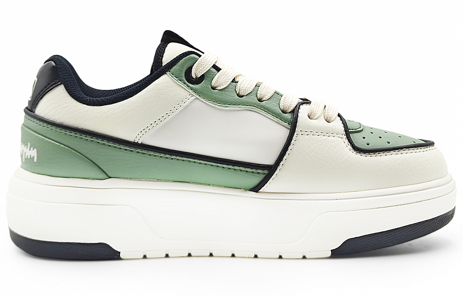 MLB Chunky Liner Abrasion Resistant Low Top Skateboard Shoes Unisex Beige Green купить в интернет-магазине Yoocart с быстрой доставкой по России.