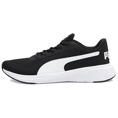 PUMA Night Runner V2 Anti Slip Wear Resistant Low Top Running Shoes Men's Black White