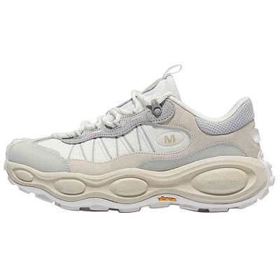 MERRELL Anti Slip Wear Resistant Low Top Trekking Shoes Unisex Cream White Gray
