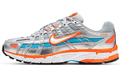 Nike P-6000 Silver Orange Women's