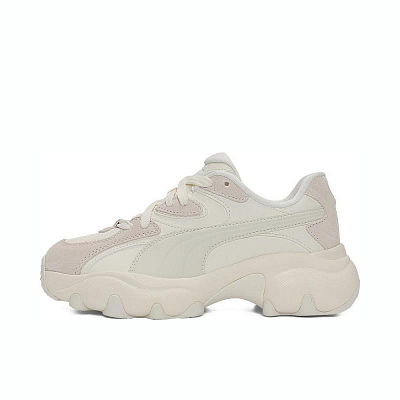 PUMA Pulsar Wear resistant And Lightweight Low Top Casual Shoes Women's Beige