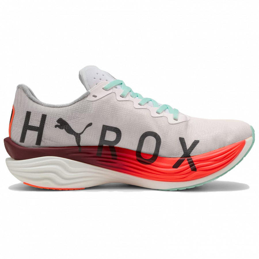 HYROX x PUMA Deviate NITRO Elite 3 Abrasion Resistant Low Top Running Shoes Men's White Red купить в интернет-магазине Yoocart с быстрой доставкой по России.