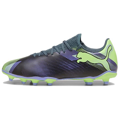 PUMA FUTURE 7 PLAY Artificial Ground Soccer Shoes Men's Gray Purple Green