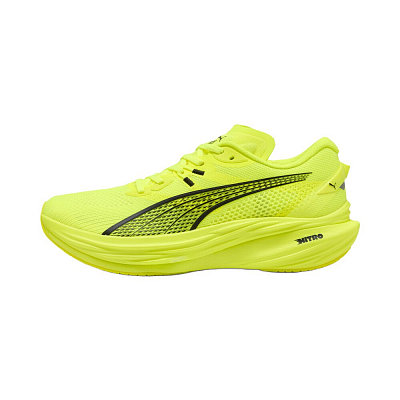 PUMA Deviate NITRO 3 Slip Resistant And Breathable Low Top Casual Running Shoes Men's Yellow