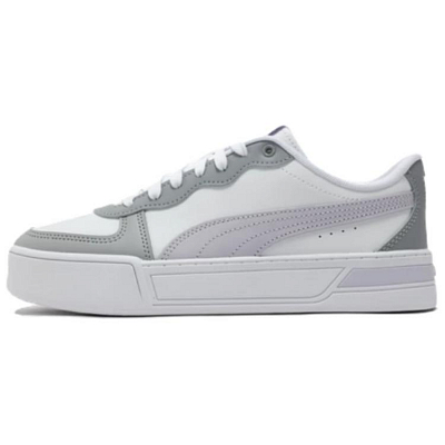 PUMA Skye Low Top Skateboard Shoes Women's Gray Purple