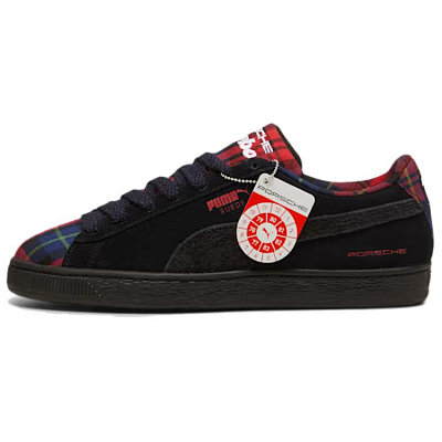 PUMA Porsche Legacy Abrasion Resistant Low Top Skateboard Shoes Unisex Black