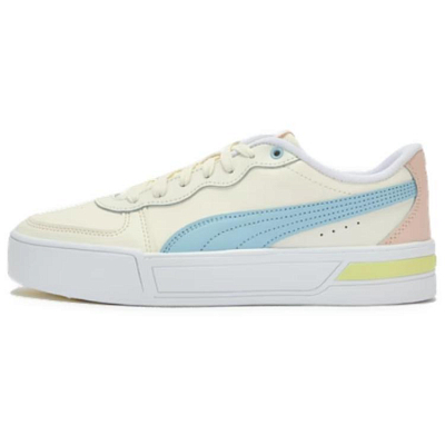 PUMA Skye Abrasion Resistant Low Top Skateboard Shoes Women's Beige