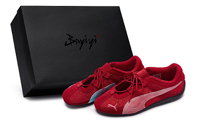 PUMA Speedcat Go Strawberry Mint Candy Anti Slip Wear Resistant Low Top Casual Shoes Women's Red Blue Pink