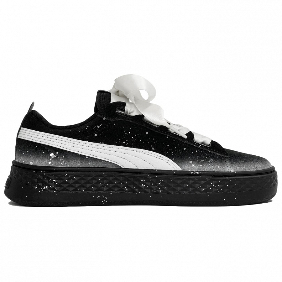 PUMA Platform Kaleidoscope, Moonlight, Shopping Bag Anti Slip Wear Resistant Low Top Skateboard Shoes Women's Black купить в интернет-магазине Yoocart с быстрой доставкой по России.