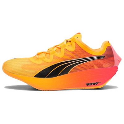PUMA FAST FWD Nitro Anti Slip Wear Resistant Low Top Casual Running Shoes Women's Orange