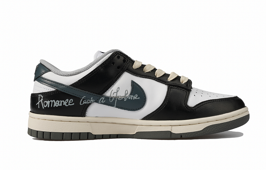 Nike Dunk Low Low-Top Skateboard Shoes Women's Black White Gray купить в интернет-магазине Yoocart с быстрой доставкой по России.