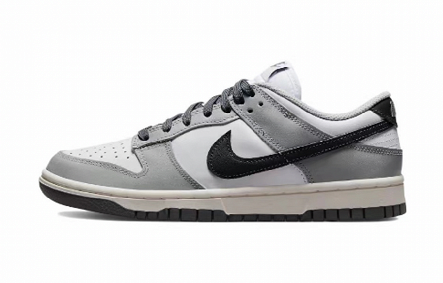 Nike Dunk Low Low-Top Skateboard Shoes Women's Black White Gray купить в интернет-магазине Yoocart с быстрой доставкой по России.